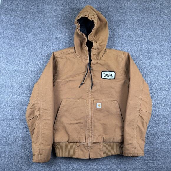 Carhartt Jackets & Blazers - Carhartt Sanded Duck Jacket Womens Medium Tan Workwear Utility 104053 BRN